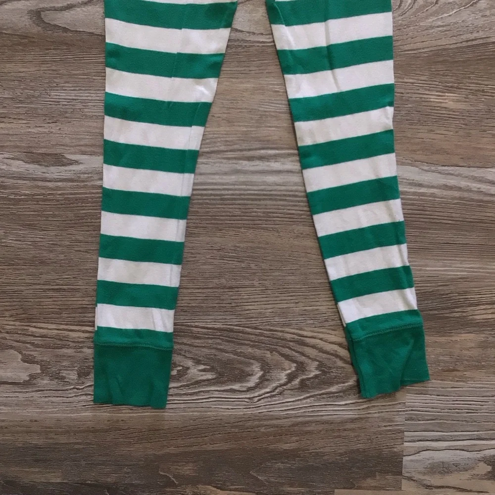 Target Green and White Pajama Bottoms Size 6